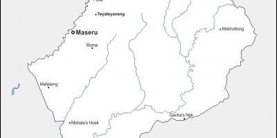 Kart мапуцве Lesoto